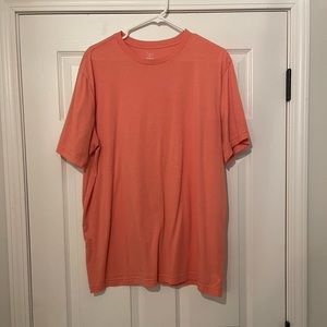 Mens George XXL short sleeve shirt - salmon